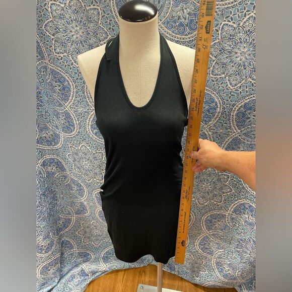 Rib halter top mini dress - Picture 3 of 10